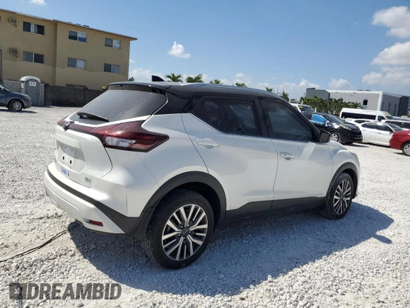 2023 Nissan Kicks SV with VIN 3N1CP5CV7PL526381, listed as a Copart auction lot 48503015 with 14,808 mi miles and Salvage Title. Bid and sale history available at DreamBid. Image 3.