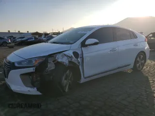 2018 Hyundai Ioniq Limited z VIN KMHC75LD1JU095663, wystawiony jako Copart lot #82675094 z przebiegiem 66 483 mil mil oraz Szkoda całkowita • Salvage title. Historia ofert i sprzedaży dostępna na DreamBid. Obrazek 1.