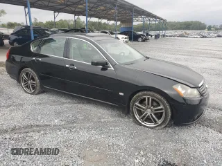 2006 Infiniti M45 with VIN JNKBY01EX6M205854, listed as a Copart auction lot 70985734 with 154,631 mi miles and Salvage Title. Bid and sale history available at carsss.com. Image 4.