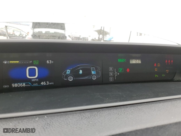 2018 Toyota Prius Two with VIN JTDKBRFU9J3584321, listed as a Copart auction lot 53243105 with 98,068 mi miles and Salvage Title. Bid and sale history available at carsss.com. Image 9.