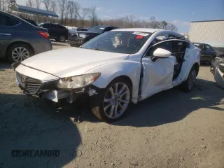 2014 Mazda Mazda6 i Touring with VIN JM1GJ1V62E1122343, listed as a Copart auction lot 46889975 with 201,128 mi miles and Salvage Title. Bid and sale history available at carsss.com. Image 1.