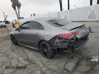 2021 Mercedes-Benz CLA with VIN W1K5J5BB3MN191099, listed as a Copart auction lot 86485784 with 41,387 mi miles and Salvage Title. Bid and sale history available at carsss.com. Image 2.