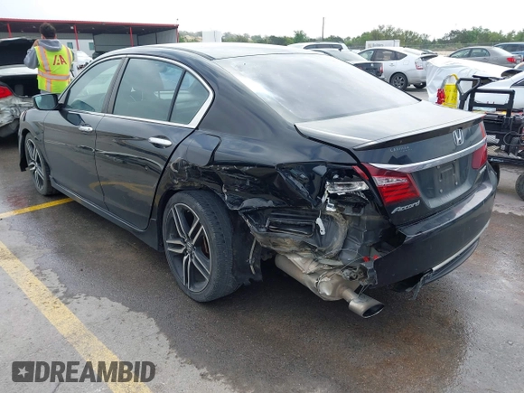 2016 Honda Accord Sport with VIN 1HGCR2F56GA129934, listed as a IAAI auction lot 41935822 with 140,608 mi miles and . Bid and sale history available at DreamBid. Image 3.