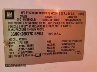 2007 Chevrolet Suburban LT with VIN 3GNGK26KX7G135934, listed as a Copart auction lot 80465793 with Not Provided miles and Clean Title. Bid and sale history available at carsss.com. Image 15.