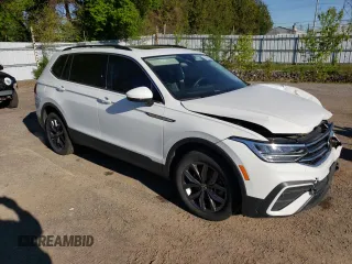 2022 Volkswagen Tiguan SE with VIN 3VV2B7AX9NM127634, listed as a Copart auction lot 55668325 with 47,734 mi miles and Salvage title. Bid and sale history available at DreamBid. Image 4.