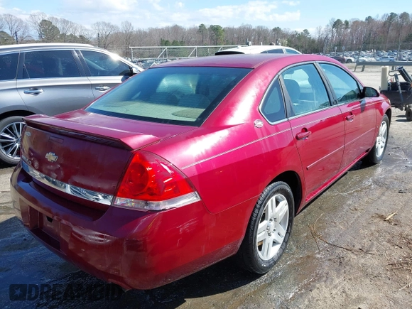 2006 Chevrolet Impala LT 3.9L with VIN 2G1WC581869317382, listed as a IAAI auction lot 41798713 with 87,463 mi miles and . Bid and sale history available at DreamBid. Image 4.