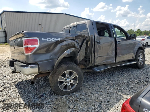 2014 Ford F-150 XL with VIN 1FTFW1ET7EFB81393, listed as a Copart auction lot 57052264 with 100,586 mi miles and Salvage title. Bid and sale history available at DreamBid. Image 3.