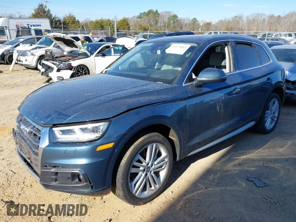 2018 Audi Q5 Prestige with VIN WA1CNAFY9J2126343, listed as a IAAI auction lot 41171845 with 50,518 mi miles. Bid and sale history available at carsss.com. Image 16.