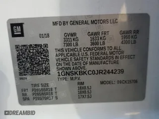 2018 Chevrolet Tahoe LT with VIN 1GNSKBKC0JR244239, listed as a Copart auction lot 71245054 with 0 mi miles and Non Repairable. Bid and sale history available at carsss.com. Image 14.