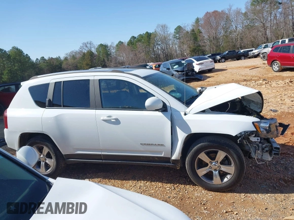 2017 Jeep Compass High Altitude with VIN 1C4NJDEB2HD100626, listed as a IAAI auction lot 41823817 with 90,138 mi miles. Bid and sale history available at carsss.com. Image 13.