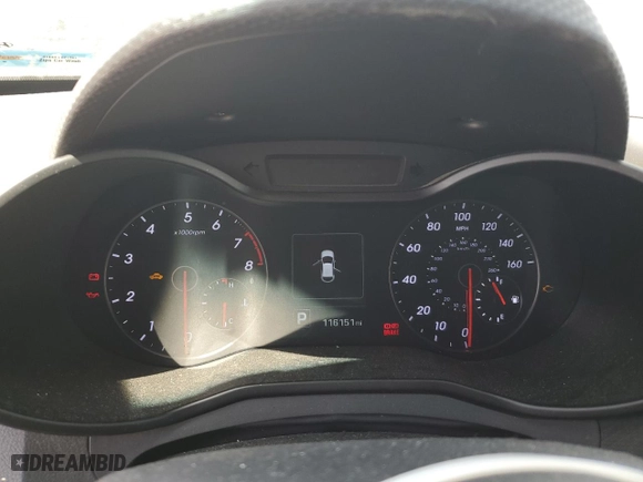 2016 Hyundai Veloster Turbo with VIN KMHTC6AE1GU263159, listed as a Copart auction lot 53990535 with 116,151 mi miles and Clean Title. Bid and sale history available at carsss.com. Image 9.