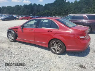 2014 Mercedes-Benz C 250 Sport with VIN WDDGF4HB6ER309832, listed as a Copart auction lot 61725615 with 123,341 mi miles and Salvage title. Bid and sale history available at DreamBid. Image 2.