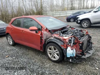2019 Toyota Corolla Hatchback SE with VIN JTNK4RBE3K3042024, listed as a Copart auction lot 80645314 with 46,186 mi miles and Salvage Title. Bid and sale history available at carsss.com. Image 4.