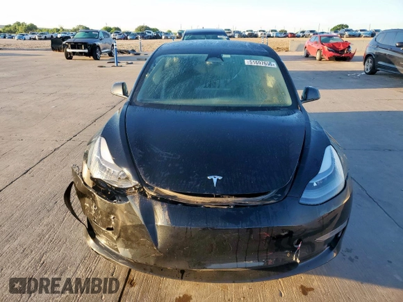 2023 Tesla Model 3 с VIN 5YJ3E1EA0PF641747, выставлен на аукционе Copart как лот 51697655 с пробегом 24 435 миль миль и Списание • Salvage title. История ставок и продаж доступна на DreamBid. Изображение 5.