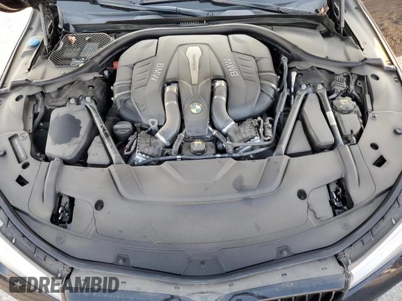 2017 BMW 7 Series 750i with VIN WBA7F0C57HGM21136, listed as a Copart auction lot 88525335 with 102,508 mi miles and Salvage title. Bid and sale history available at DreamBid. Image 12.