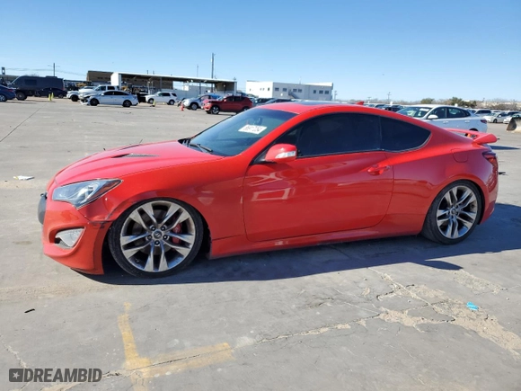 2015 Hyundai Genesis Coupe 3.8L Ultimate with VIN KMHHU6KJ4FU123152, listed as a Copart auction lot 86917254 with 104,173 mi miles and Salvage Title. Bid and sale history available at carsss.com. Image 1.