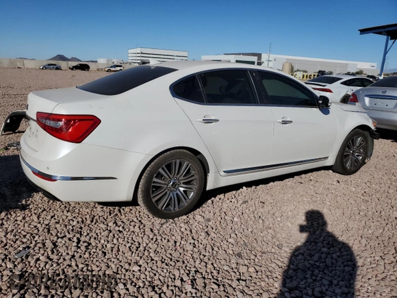 2014 Kia Cadenza Limited with VIN KNALN4D75E5146821, listed as a Copart auction lot 87970895 with 52,447 mi miles and Salvage Title. Bid and sale history available at carsss.com. Image 3.