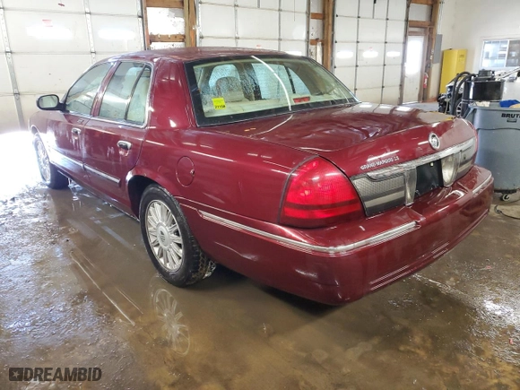 2009 Mercury Grand Marquis LS with VIN 2MEHM75V69X611510, listed as a Copart auction lot 45308095 with 147,874 mi miles and Salvage Title. Bid and sale history available at carsss.com. Image 2.