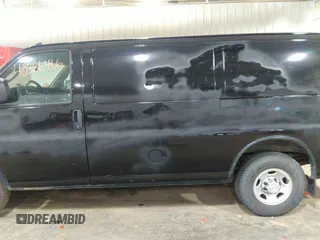 2018 Chevrolet Express Cargo Van with VIN 1GCWGAFP5J1185884, listed as a IAAI auction lot 40386466 with 1 mi miles. Bid and sale history available at carsss.com. Image 14.
