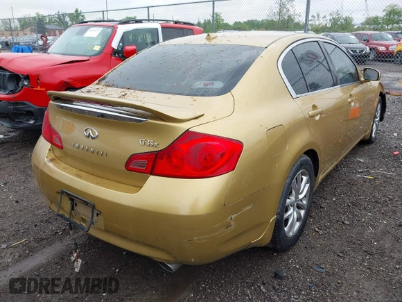 2007 Infiniti G35 G35x with VIN JNKBV61FX7M817624, listed as a IAAI auction lot 42203595 with 182,951 mi miles and . Bid and sale history available at DreamBid. Image 4.