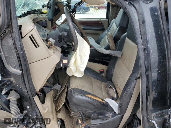 2005 Ford Excursion Eddie Bauer z VIN 1FMNU44L15ED03851, wystawiony jako Copart lot #46347405 z przebiegiem Nie podano mil oraz Nie do naprawy • Non repairable. Historia ofert i sprzedaży dostępna na DreamBid. Obrazek 7.