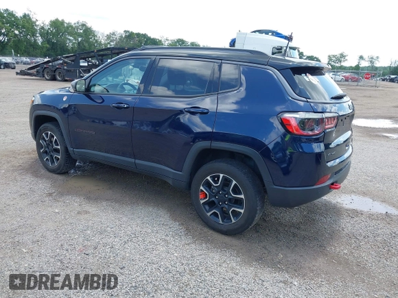 2021 Jeep Compass Trailhawk with VIN 3C4NJDDB0MT590442, listed as a IAAI auction lot 42543530 with 66,669 mi miles and . Bid and sale history available at DreamBid. Image 3.