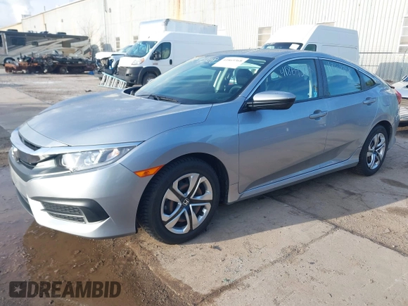 2017 Honda Civic Sedan LX with VIN 19XFC2F50HE037195, listed as a IAAI auction lot 41869368 with 50,538 mi miles. Bid and sale history available at carsss.com. Image 2.
