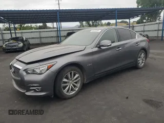 2014 Infiniti Q50 Hybrid Premium with VIN JN1AV7APXEM692295, listed as a Copart auction lot 54415395 with Not provided miles and Salvage title. Bid and sale history available at DreamBid. Image 1.