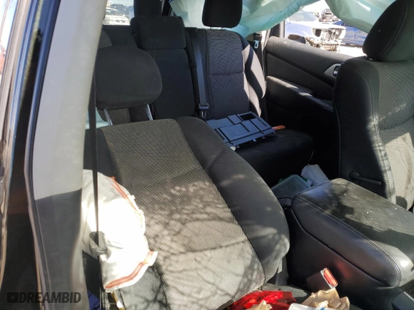 2019 Nissan Pathfinder SV with VIN 5N1DR2MM8KC586105, listed as a Copart auction lot 43481885 with 98,489 mi miles and Salvage Title. Bid and sale history available at carsss.com. Image 10.