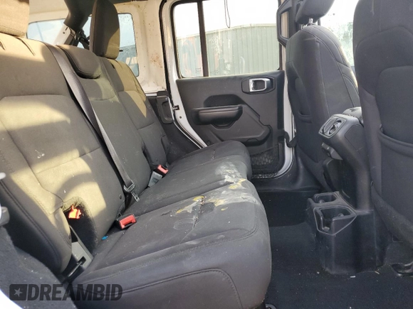 2018 Jeep Wrangler Unlimited Sport S with VIN 1C4HJXDGXJW130690, listed as a Copart auction lot 46921725 with 107,616 mi miles and Salvage title. Bid and sale history available at DreamBid. Image 11.
