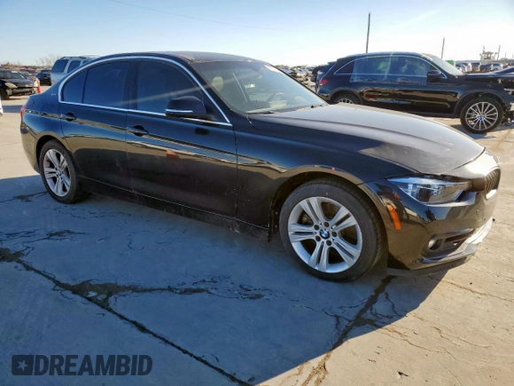 2017 BMW 3 Series 330e iPerformance with VIN WBA8E1C31HA156504, listed as a Copart auction lot 47971015 with 77,396 mi miles and Salvage Title. Bid and sale history available at carsss.com. Image 4.