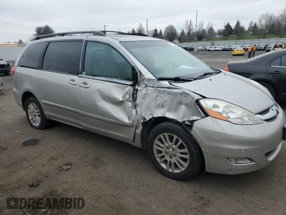 2008 Toyota Sienna XLE with VIN 5TDBK22C58S014426, listed as a Copart auction lot 43171605 with 180,286 mi miles and Salvage Title. Bid and sale history available at carsss.com. Image 4.