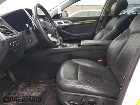 2017 Genesis G80 3.8L with VIN KMHGN4JE3HU172444, listed as a Copart auction lot 55679495 with 101,046 mi miles and Salvage title. Bid and sale history available at DreamBid. Image 7.