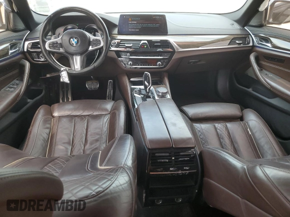 2018 BMW 5 Series 540i with VIN WBAJE5C51JWA94611, listed as a Copart auction lot 50367505 with 104,301 mi miles and Salvage Title. Bid and sale history available at carsss.com. Image 8.