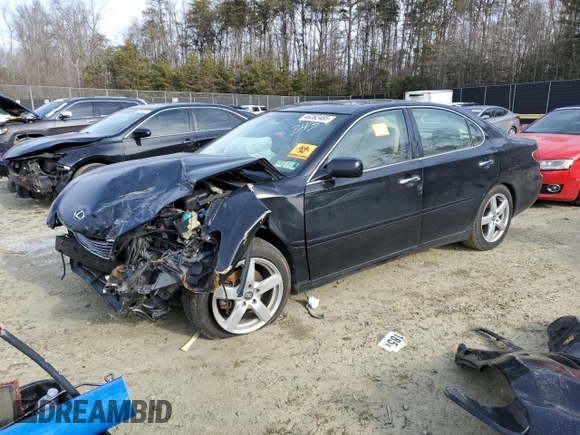 2005 Lexus ES 330 with VIN JTHBA30G355123434, listed as a Copart auction lot 46282485 with 0 mi miles and Salvage Title. Bid and sale history available at carsss.com. Image 1.