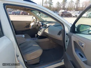 2007 Nissan Murano S with VIN JN8AZ08W97W631943, listed as a IAAI auction lot 41727275 with 252,599 mi miles. Bid and sale history available at carsss.com. Image 5.