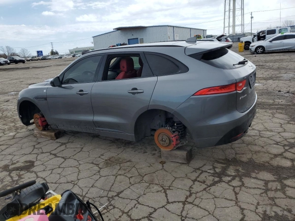 2018 Jaguar F-Pace S z VIN SADCM2FV7JA298854, wystawiony jako Copart lot #49482775 z przebiegiem 79 986 mil mil oraz Tytuł czysty. Historia ofert i sprzedaży dostępna na DreamBid. Obrazek 2.