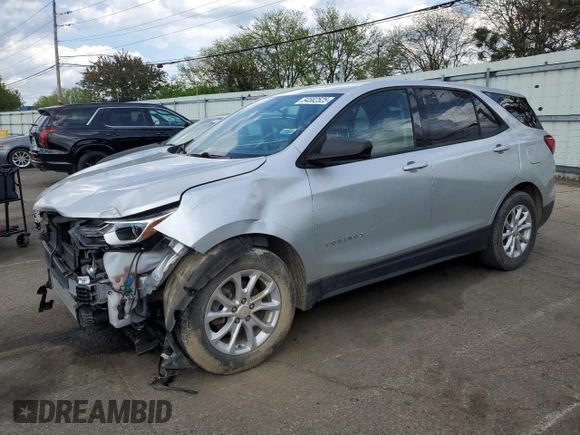 2019 Chevrolet Equinox LS with VIN 3GNAXHEV7KS641359, listed as a Copart auction lot 54582525 with 124,401 mi miles and Clean Title. Bid and sale history available at carsss.com. Image 1.