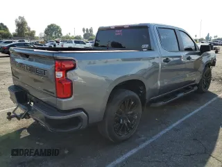 2020 Chevrolet Silverado 1500 Custom with VIN 1GCPWBEF5LZ176600, listed as a Copart auction lot 74396324 with 128,673 mi miles and Salvage Title. Bid and sale history available at carsss.com. Image 3.