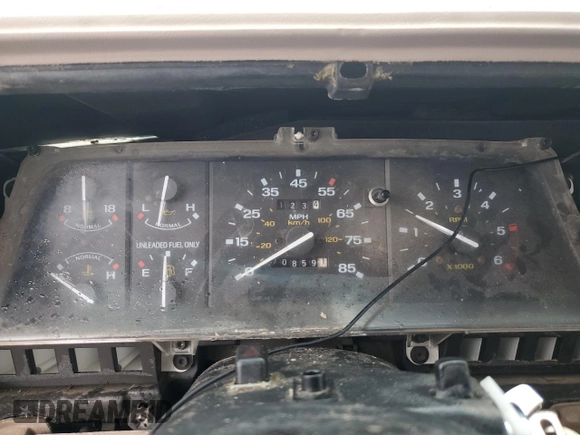 1992 Ford Ranger with VIN 1FTCR14X9NPA10945, listed as a Copart auction lot 84847624 with 70,859 mi miles and Salvage title. Bid and sale history available at DreamBid. Image 9.