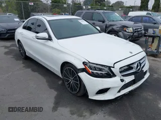 2021 Mercedes-Benz C 300 with VIN W1KWF8DB0MR648738, listed as a IAAI auction lot 41489947 with 26,252 mi miles and . Bid and sale history available at carsss.com. Image 1.