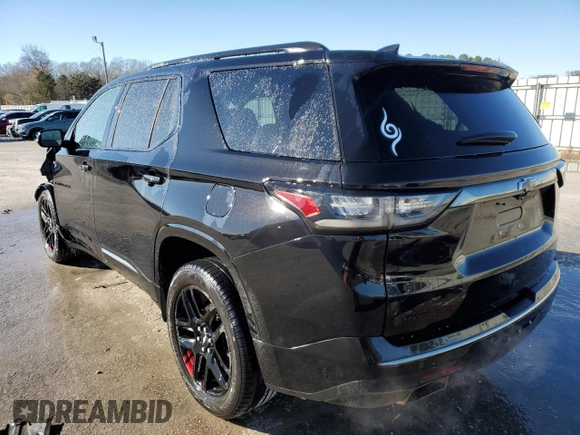 2019 Chevrolet Traverse Premier with VIN 1GNERKKW5KJ290698, listed as a Copart auction lot 88044555 with 104,449 mi miles and Salvage Title. Bid and sale history available at carsss.com. Image 2.