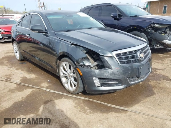 2014 Cadillac ATS Performance with VIN 1G6AC5S35E0116188, listed as a IAAI auction lot 41860494 with 85,517 mi miles. Bid and sale history available at carsss.com. Image 1.