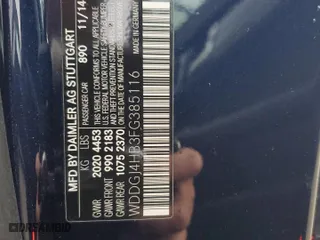 2015 Mercedes-Benz C-Class C 250 with VIN WDDGJ4HB3FG385116, listed as a Copart auction lot 47778355 with 91,566 mi miles and Salvage Title. Bid and sale history available at carsss.com. Image 12.