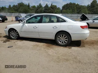 2008 Hyundai Azera Limited with VIN KMHFC46F78A333821, listed as a Copart auction lot 61246295 with 129,859 mi miles and Salvage title. Bid and sale history available at DreamBid. Image 2.