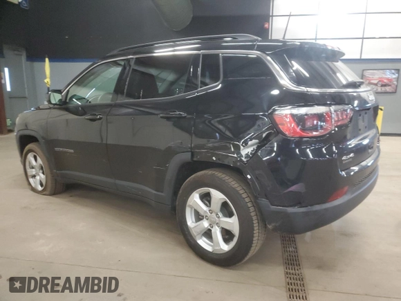 2019 Jeep Compass Latitude with VIN 3C4NJDBB0KT593907, listed as a Copart auction lot 50628525 with 46,111 mi miles and Salvage Title. Bid and sale history available at DreamBid. Image 2.