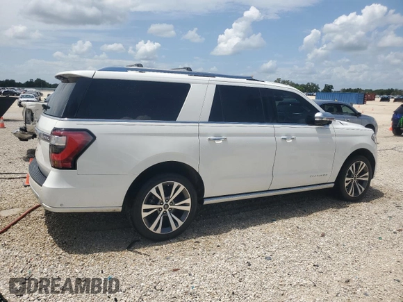 2021 Ford Expedition Max Platinum with VIN 1FMJK1MT3MEA72923, listed as a Copart auction lot 68874584 with 98,302 mi miles and Non repairable. Bid and sale history available at DreamBid. Image 3.