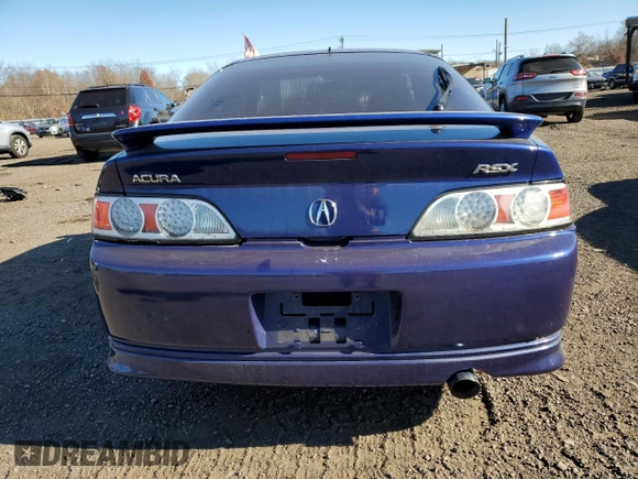 2006 Acura RSX with VIN JH4DC54816S007931, listed as a Copart auction lot 80239664 with 166,886 mi miles and Salvage Title. Bid and sale history available at carsss.com. Image 6.