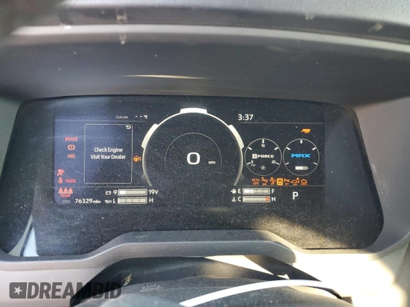 2022 Toyota Tundra Limited Hybrid with VIN 5TFJC5EC5NX001607, listed as a Copart auction lot 79141624 with 76,329 mi miles and Salvage title. Bid and sale history available at DreamBid. Image 9.