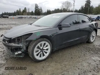 2023 Tesla Model 3 Long Range with VIN 5YJ3E1EB9PF607217, listed as a Copart auction lot 50103645 with 82,198 mi miles and Salvage Title. Bid and sale history available at DreamBid. Image 1.